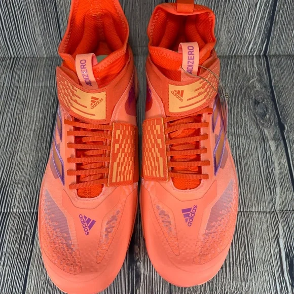 adidas Adizero Afterburner NWV Metal Impact Orange/Pulse Lilac Mens 15 GZ6511 - Picture 5 of 8